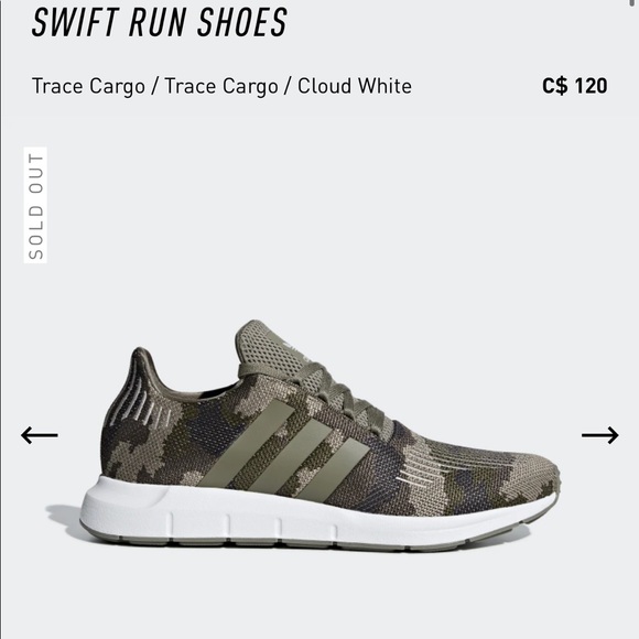 adidas Shoes | Camo Adidas Sneakers Swift Running Shoe | Poshmark